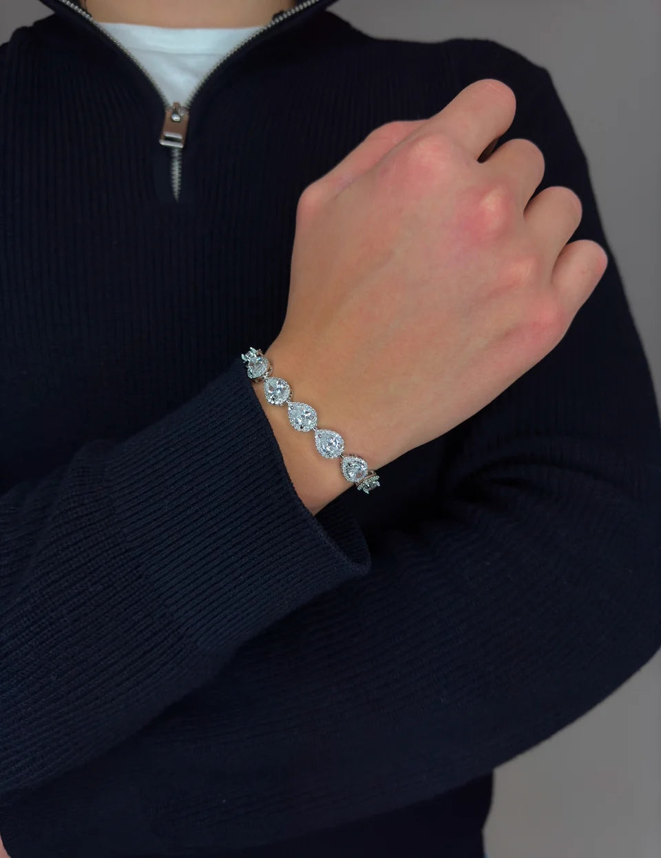 bracelet crystal " DROP "