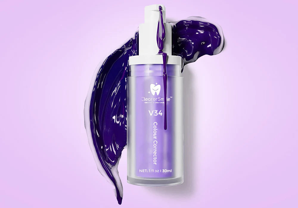 Sérum correcteur de couleur dentaire V34 + brosse à dent électrique offerte