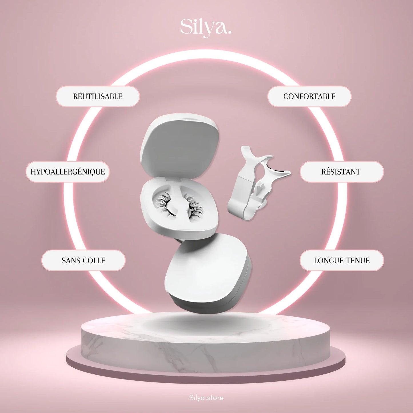 Silya - Cils Magnétiques + ( eyeliner offert )