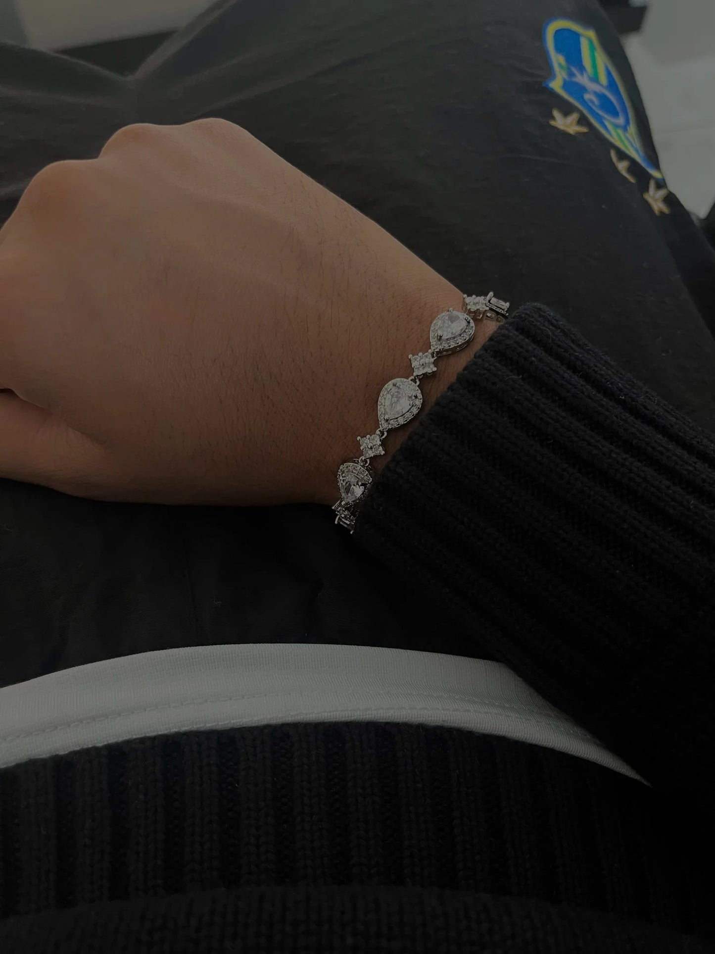 bracelet crystal " DROP "