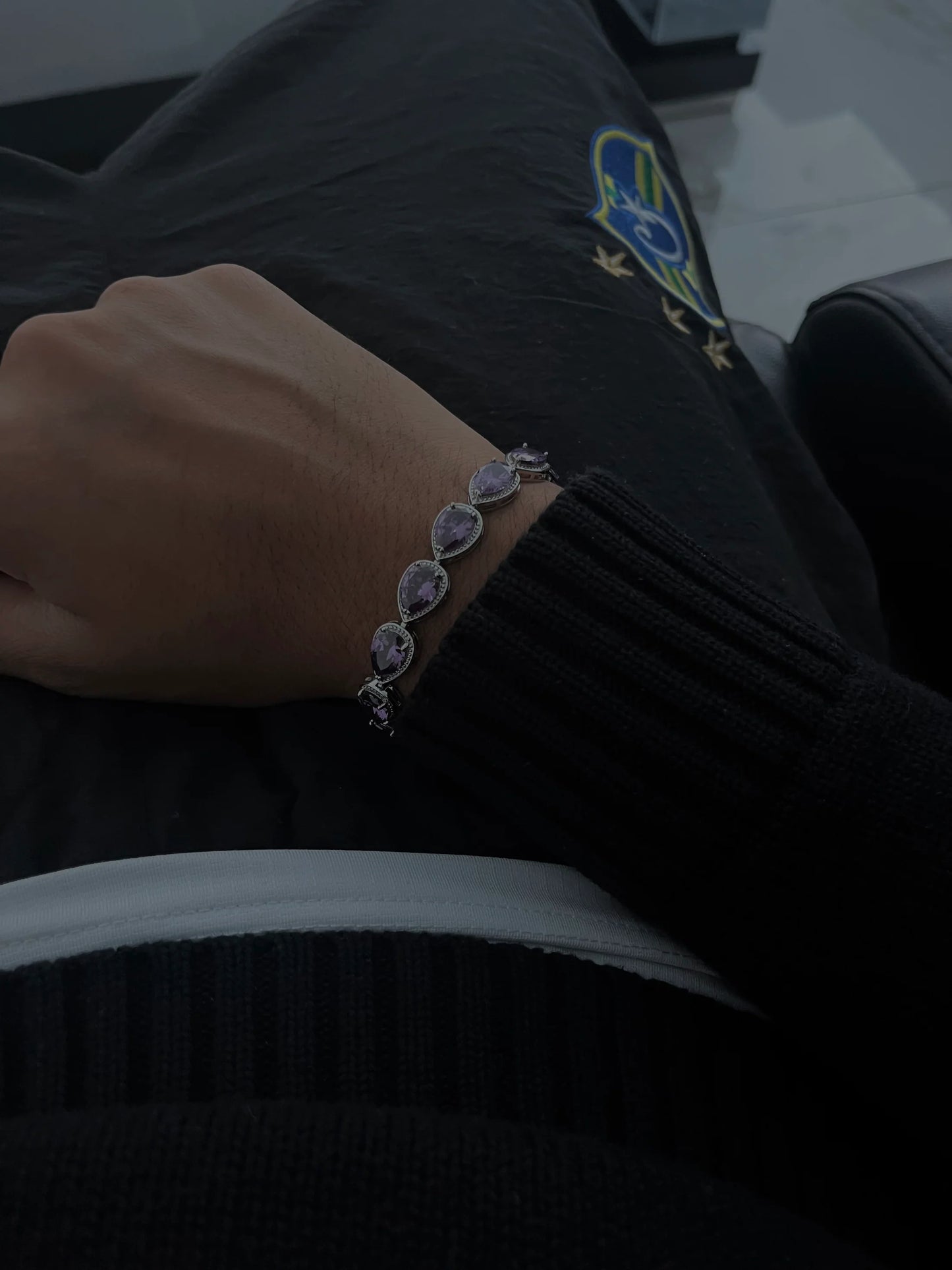 bracelet crystal " DROP "