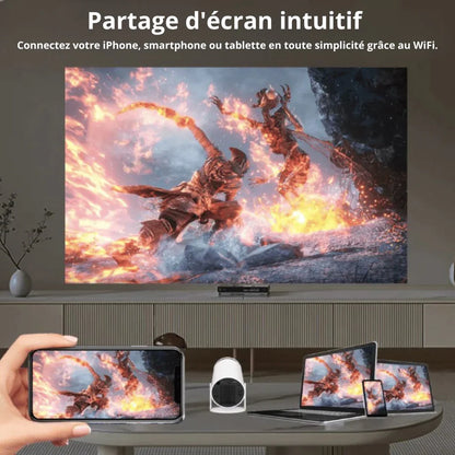 BOXSY® vidéo projecteur 4K bluetooth/wifi