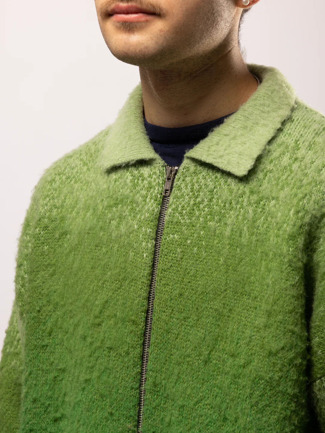 Mohair Hooded Jacket