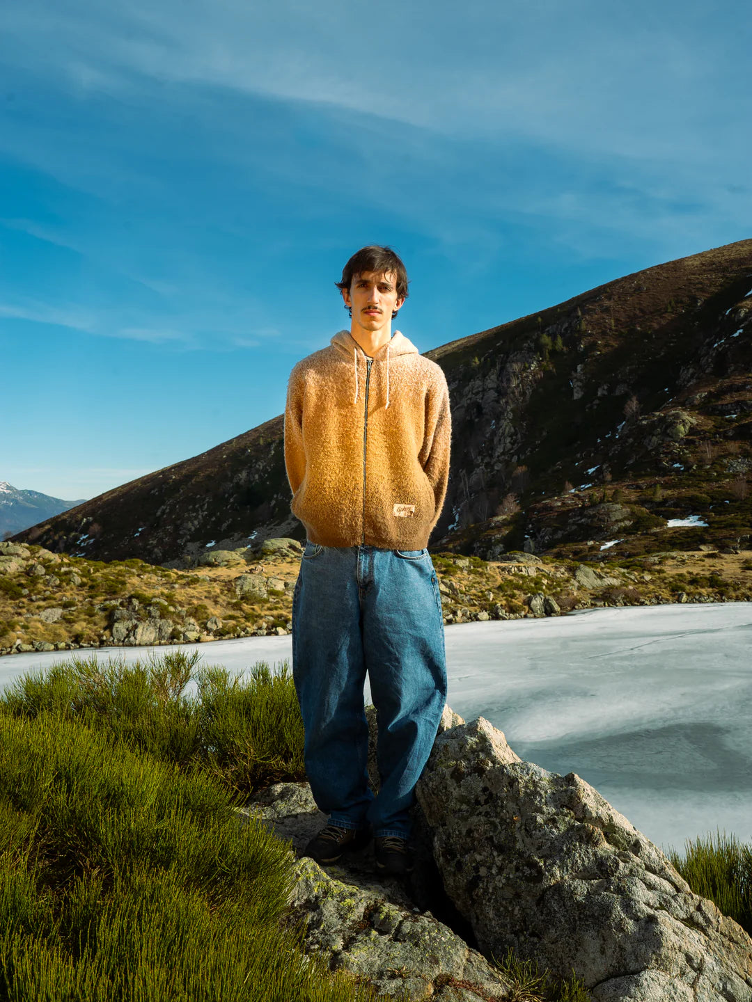 Mohair Hooded Jacket