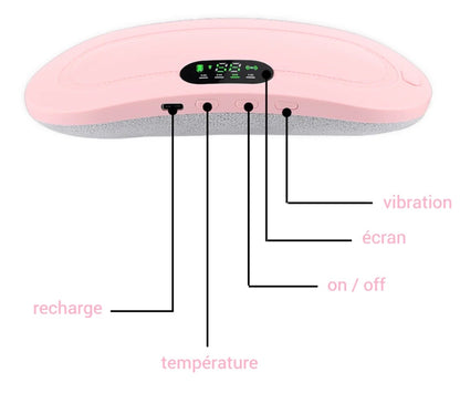 Sweetheart ceinture menstruelle chauffante et massante