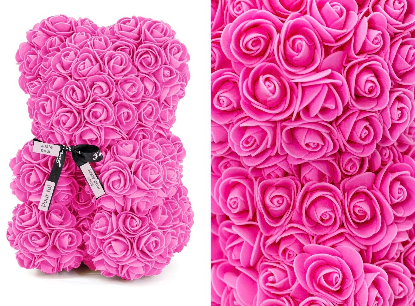 Petit ours en roses éternelles