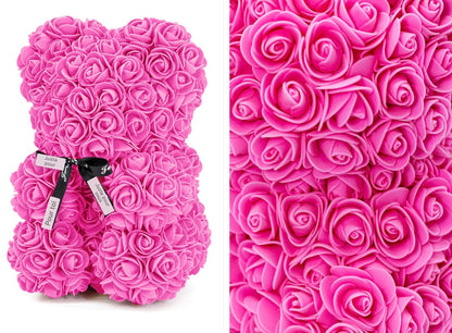 Petit ours en roses éternelles