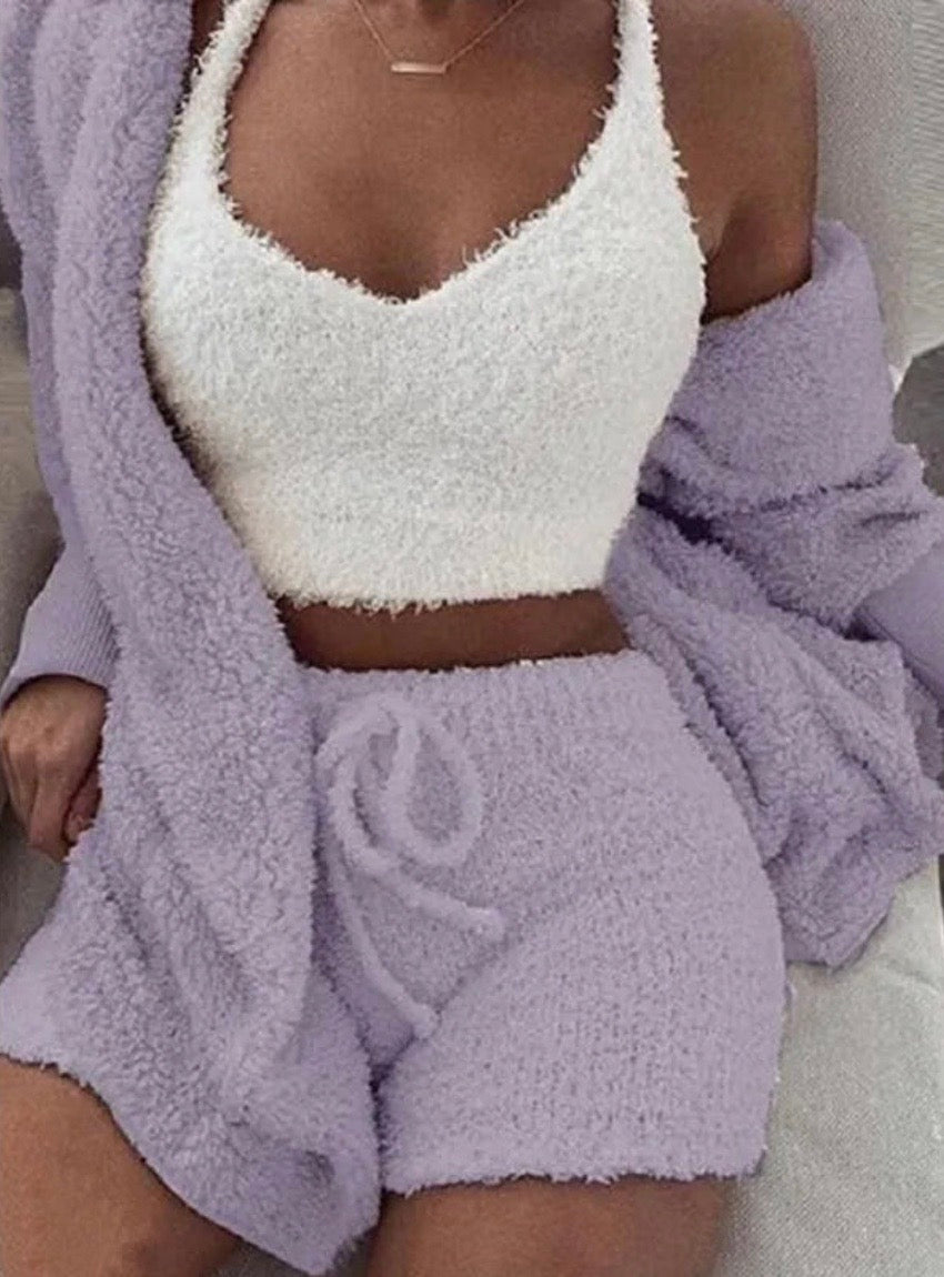 Ensemble pyjama velour + manteau offert