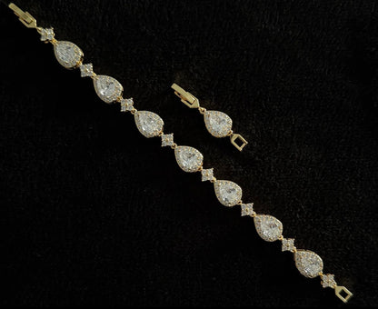 bracelet crystal " DROP "
