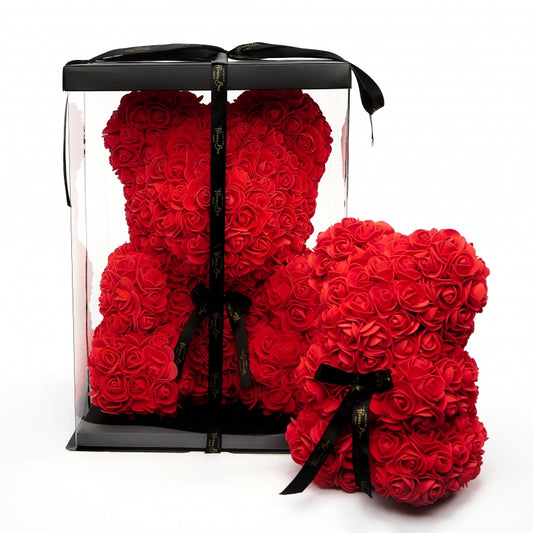 Petit ours en roses éternelles